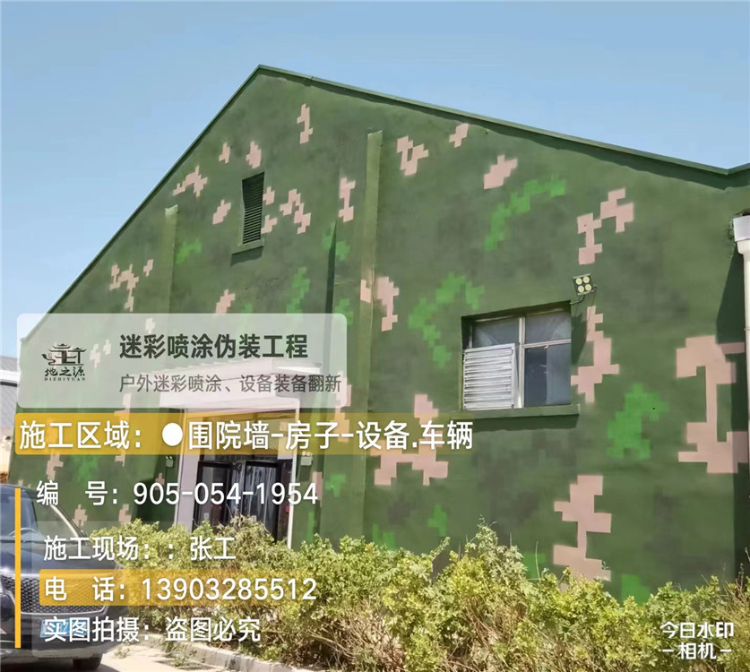 潮州外墙数码迷彩漆施工报价清单（100㎡标准墙面测算）